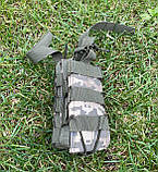 Підсумок тактичний штурмовий пластиковий подвійний відкритий твердий військовий для магазинів АК з MOLLE Br BAR, фото 8