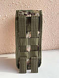Армійський підсумок під 2 магазини ак, тактичний подвійний закритий твердий підсумок мультикам 28х9х7 см Br BAR, фото 3