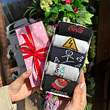 Бокс шкарпеток чоловічих високих трикотажних весна-осінь із барвистим смішним принтом 40-45 5 пар крутий Br BAR, фото 9