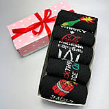 Крутий комплект шкарпеток для хлопців довгих весна-осінь із класними веселими написами малюнками 40-45 5 Br BAR, фото 7