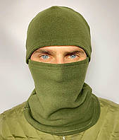 Тактична армійська флісова зимова балаклава підшоломник хакі повсякденна маскувальна щільна тепла Br BAR