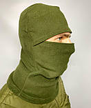 Тактична армійська флісова зимова балаклава підшоломник хакі повсякденна маскувальна щільна тепла Br BAR, фото 5