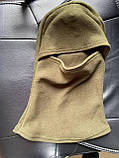 Тактична армійська флісова зимова балаклава підшоломник хакі повсякденна маскувальна щільна тепла Br BAR, фото 7