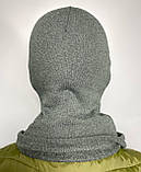 Тактична армійська сіра балаклава підшоломник бавовна маскувальна щільна тепла на байку осінь зима Br BAR, фото 5