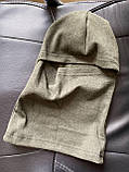 Військова тактична балаклава підшоломник бавовна маскувальна щільна тепла хакі на байку осінь зима Br BAR, фото 4