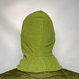 Балаклава військова тактична флісова зимова тепла повсякденна маскувальна спортивна щільна олива Br BAR, фото 2