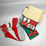 Яскравий бокс жіночих шкарпеток на 4 пари 36-41 р різнобарвні, молодіжні, практичні та якісні, високі Br BAR, фото 2