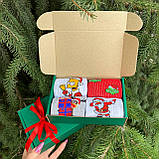 Новорічний набір шкарпеток дівчатам на 4 пари 36-41 р якісні, підліткові, стильні модні та Br BAR, фото 5