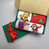 Новорічний набір шкарпеток дівчатам на 4 пари 36-41 р якісні, підліткові, стильні модні та Br BAR, фото 7