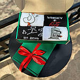 Набір шкарпеток для хлопців довгих подарункових трикотажних весна-осінь із кумедними малюнками 40-45 4 пари Br BAR, фото 2