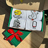 Комплект шкарпеток чоловічих високих демісезонних із креативним принтом 40-45 4 пари в крутій подарунковій Br BAR, фото 5