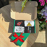 Набір шкарпеток чоловічих довгих демісезонних з прикольним принтом 40-45 4 пари в крутій подарунковій Br BAR, фото 7