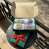 Креативний бокс шкарпеток чоловічих високих демісезонних стильних класних 40-45 4 пари в красивій упаковці Br BAR, фото 3