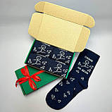 Класний комплект шкарпеток чоловічих високих демісезонних з крутим дизайном 40-45 4 пари на оригінальний Br BAR, фото 5