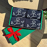 Класний комплект шкарпеток чоловічих високих демісезонних з крутим дизайном 40-45 4 пари на оригінальний Br BAR, фото 7