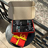 Комплект шкарпеток чоловічих високих весна осінь з оригінальним веселим дизайном 40-45 4 шт на креативний Br BAR, фото 6