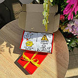 Набір шкарпеток чоловічих високих весна-осінь з креативним смішним принтом 40-45 4 шт на оригінальний Br BAR, фото 7