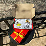 Набір шкарпеток чоловічих високих весна-осінь з креативним смішним принтом 40-45 4 шт на оригінальний Br BAR, фото 3