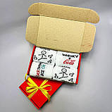 Бокс шкарпеток чоловічих довгих бавовняних весна-осінь із кумедним класним принтом 40-45 4 шт для Br BAR, фото 5