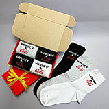 Креативний бокс шкарпеток чоловічих довгих трикотажних демісезонних з крутим принтом 40-45 4 пари в коробці Br BAR, фото 4
