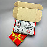 Шкарпетки чоловічі високі якісні демісезонні з оригінальним кумедним дизайном 40-45 4 пари в упаковці Br BAR, фото 3