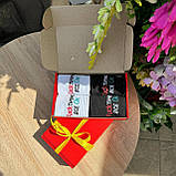 Шкарпетки чоловічі довгі демісезонні з прикольним кумедним написом 40-45 4 пари в крутій подарунковій Br BAR, фото 7