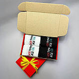 Шкарпетки чоловічі довгі демісезонні з прикольним кумедним написом 40-45 4 пари в крутій подарунковій Br BAR, фото 2