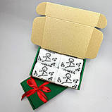 Оригінальний комплект шкарпеток чоловічих високих демісезонних білих із кумедним принтом Плани на день Br BAR, фото 3