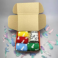 Прикольні подарунки для дівчини бокс на 8 шкарпеток із піписками та чашкою керамічною з написом Плані на Br BAR