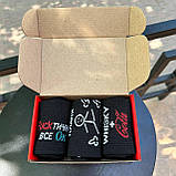 Комплект шкарпеток чоловічих довгих демісезонних з креативним веселим принтом 40-45 3 пари на крутий Br BAR, фото 4