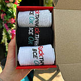 Подарунковий бокс шкарпеток чоловічих високих весна осінь практичних якісних прикольних 40-45 3 пари для Br BAR, фото 3