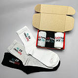 Подарунковий бокс шкарпеток чоловічих високих весна осінь практичних якісних прикольних 40-45 3 пари для Br BAR, фото 4