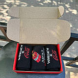 Набір шкарпеток чоловічих високих весна-осінь барвистих з яскравим веселим принтом 40-45 3 пари на Br BAR, фото 6