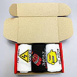 Креативний бокс шкарпеток чоловічих високих весна осінь із яскравим класним дизайном 40-45 3 шт у Br BAR, фото 6