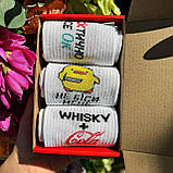 Модний набір шкарпеток чоловічих високих демісезонних з оригінальним яскравим дизайном 40-45 3 пари ідея Br BAR, фото 7