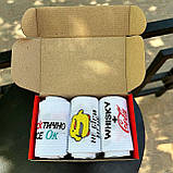 Модний набір шкарпеток чоловічих високих демісезонних з оригінальним яскравим дизайном 40-45 3 пари ідея Br BAR, фото 5