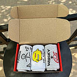 Найкращий комплект шкарпеток чоловічих високих весна-осінь із класними смішними малюнками 40-45 3 шт ідея Br BAR, фото 6