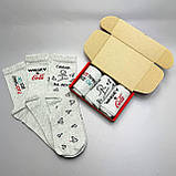 Подарунковий набір шкарпеток чоловічих довгих практичних весна осінь із крутим принтом 40-45 3 шт у Br BAR, фото 2