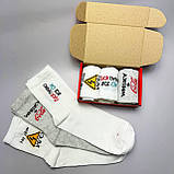 Прикольний набір шкарпеток чоловічих довгих бавовняних весна осінь із барвистим кумедним дизайном 40-45 3 Br BAR, фото 6