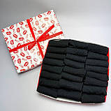 Набір шкарпеток чоловічих коротких літніх трикотажних базових однотонних чорних 41-45 24 пари в Br BAR, фото 3