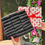 Набір шкарпеток чоловічих коротких літніх трикотажних базових однотонних чорних 41-45 24 пари в Br BAR, фото 6