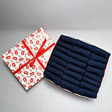 Комплект шкарпеток чоловічих коротких літніх базових практичних практичних однотонних синіх 41-45 24 шт у Br BAR, фото 4