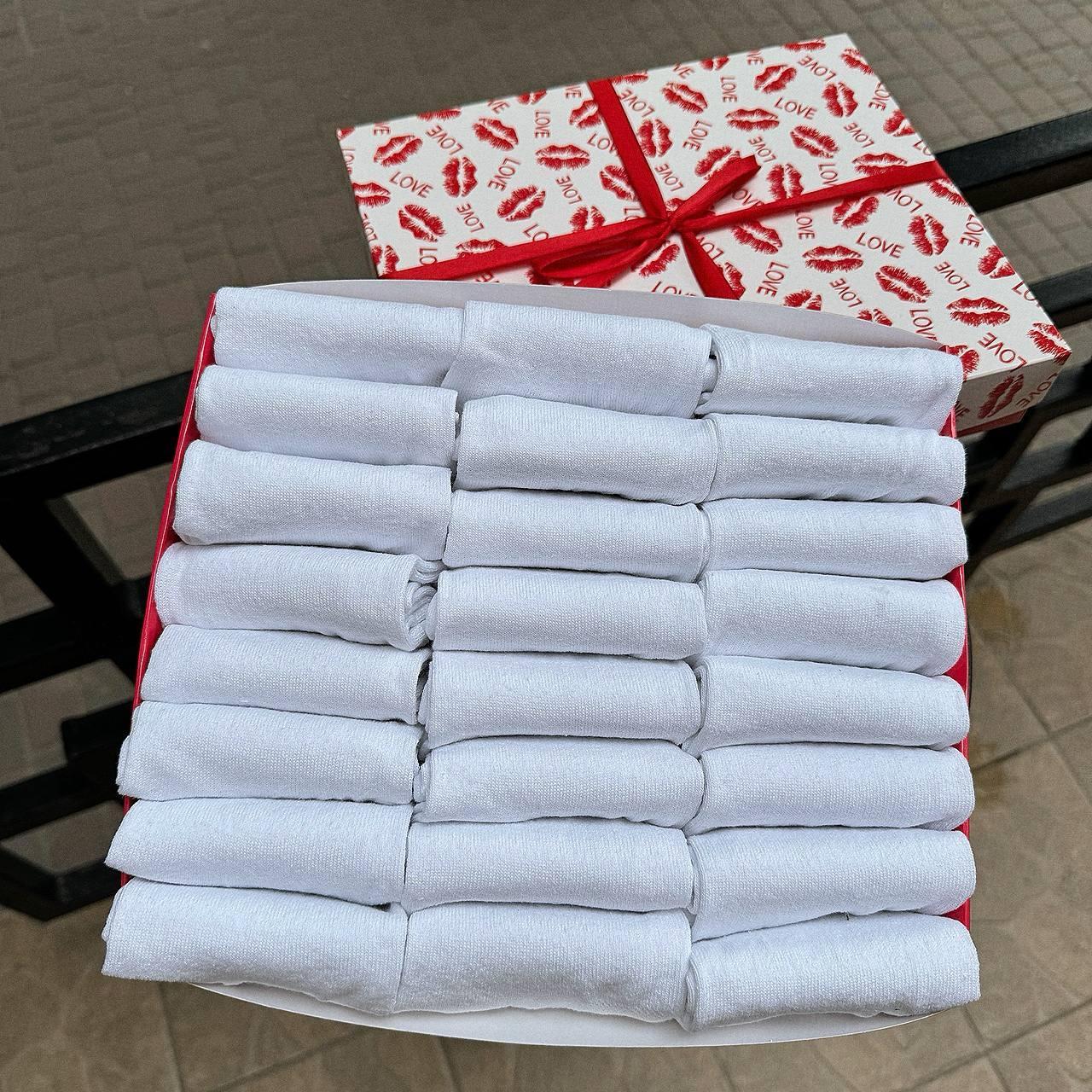 Набір шкарпеток чоловічих білих коротких літніх базових повсякденних повсякденних однотонних 41-45 24 шт на Br BAR, фото 1