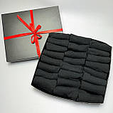 Подарунковий комплект шкарпеток чоловічих чорних коротких літніх чорних базових однотонних простих 41-45 24 Br BAR, фото 3