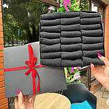 Подарунковий комплект шкарпеток чоловічих чорних коротких літніх чорних базових однотонних простих 41-45 24 Br BAR, фото 4