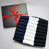 Бокс шкарпеток чоловічих різнокольорових коротких літніх міцних 41-45 24 пари в прикольній подарунковій Br BAR, фото 5