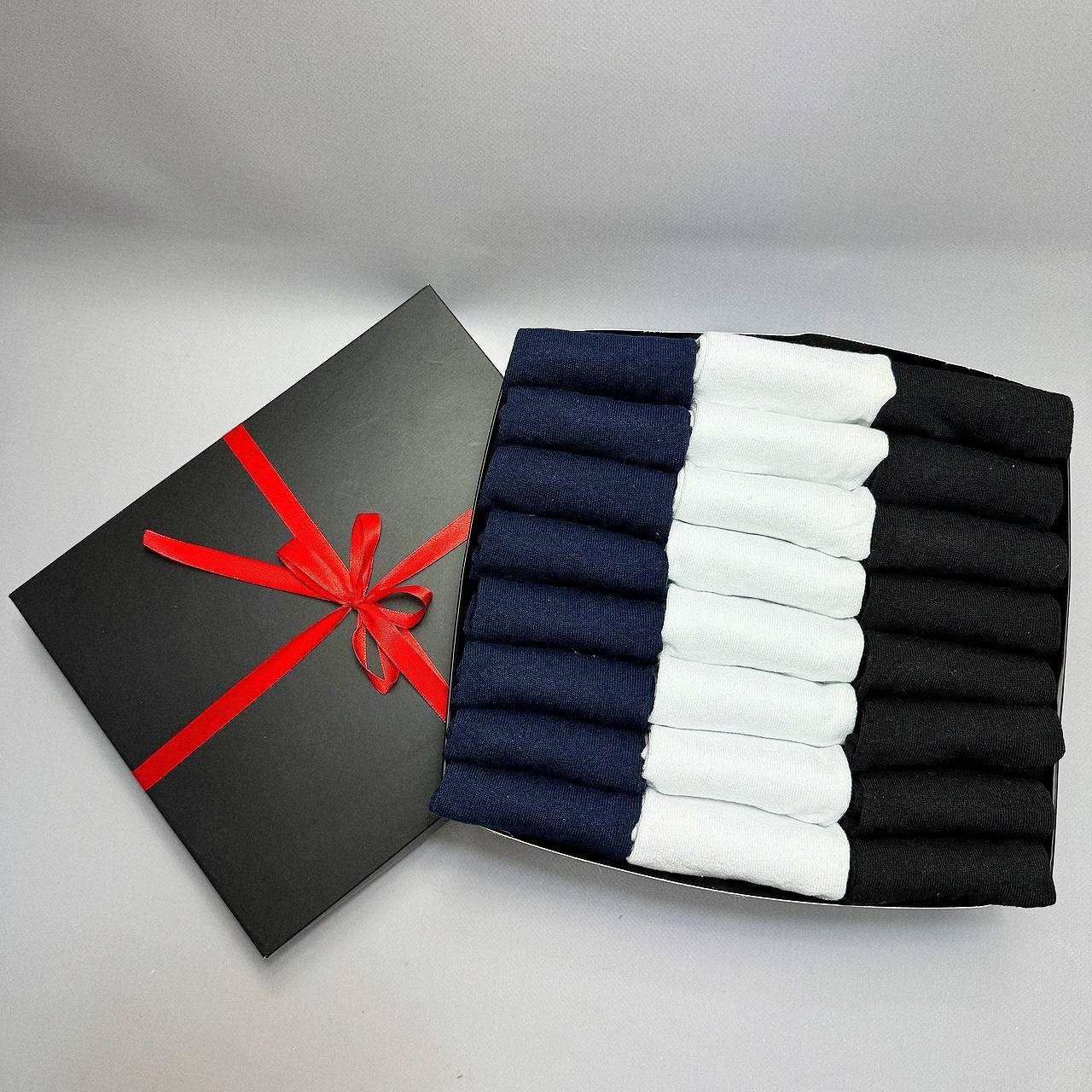 Бокс шкарпеток чоловічих різнокольорових коротких літніх міцних 41-45 24 пари в прикольній подарунковій Br BAR, фото 1