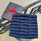 Набір шкарпеток чоловічих синіх коротких літніх повсякденних повсякденних трикотажних 41-45 24 пар на Br BAR, фото 2