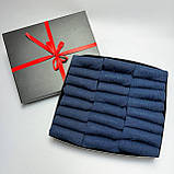 Набір шкарпеток чоловічих синіх коротких літніх повсякденних повсякденних трикотажних 41-45 24 пар на Br BAR, фото 5