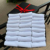 Комплект шкарпеток чоловічих білих коротких літніх простих високої якості 41-45 24 пари в коробці для Br BAR, фото 2